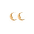 TINY MOON STUDS GOLD